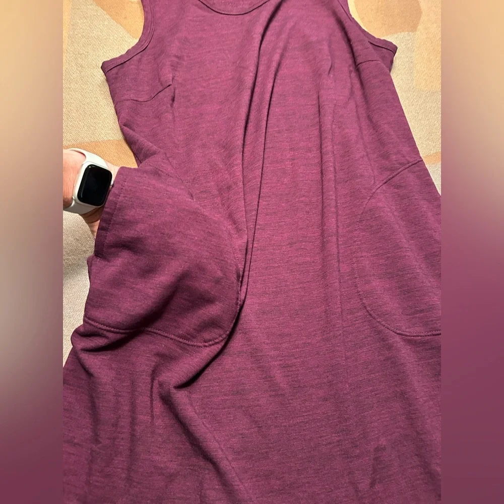 Plumb cozy house dress with pockets, XL